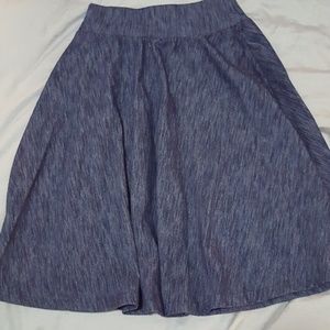 Denim look full skirt